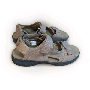 Men's Chunky Eddie Bauer Fully Adjustable Comfort Tan Sandals Size 9
